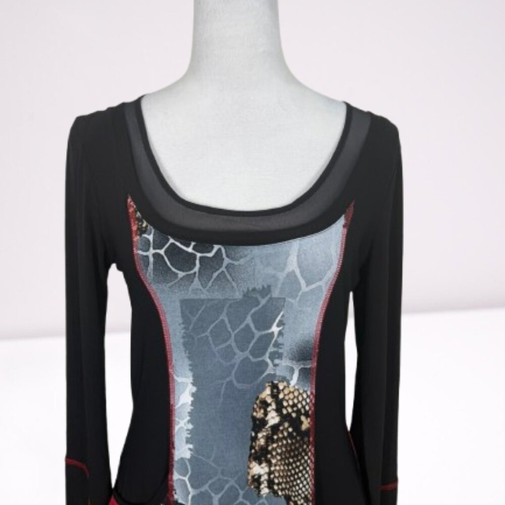 Joseph Ribkoff NWOT Fairy Wiching Stretch Mini Dress Size 8 Y2K Whimsigoth - Picture 3 of 10